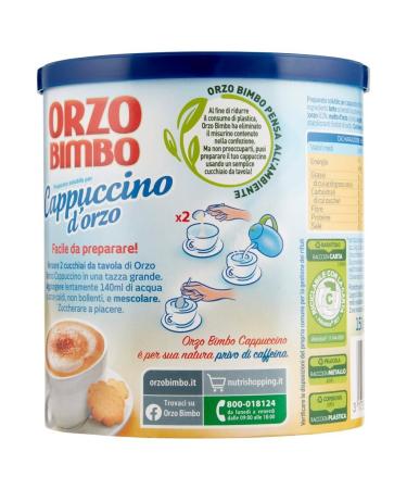 Buy 6x Orzo Bimbo Cappuccino Solubile - Caffeine-Free Barley Cappuccino 150g + Italian Gourmet Polpa 400g | International Shipping Available - Buy Online on GoSupps.com