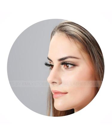 EMILYSTORES Eyelash Extensions - 0.07mm B Curl - 8mm Silk Mink Fake Lashes - Premium Quality in One Tray - International Shipping Available - Buy Online on GoSupps.com