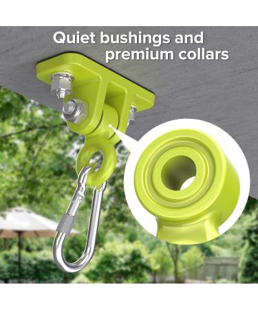 Highpro 2 Pack Swing Hangers for Wooden Sets - Heavy Duty Hardware for Porch, Patio, Playground - Indoor/Outdoor Locking Hooks - 2 Pack - Buy Online on GoSupps.com