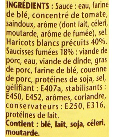 William Saurin White Beans Sausage 420 g - Pack of 6 - Buy Online on GoSupps.com