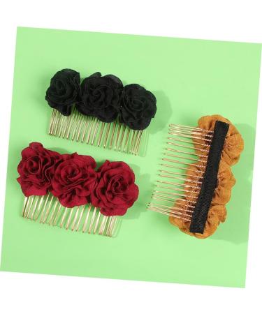 Housoutil Wedding Hair Accessories Hair Clip Wedding Decor Hair Pin Bridal Flower Clip Cloth Flower Hairpin Bridal Barrette Decorate Hair Comb Makeup Bride The Flowers - Buy Online on GoSupps.com