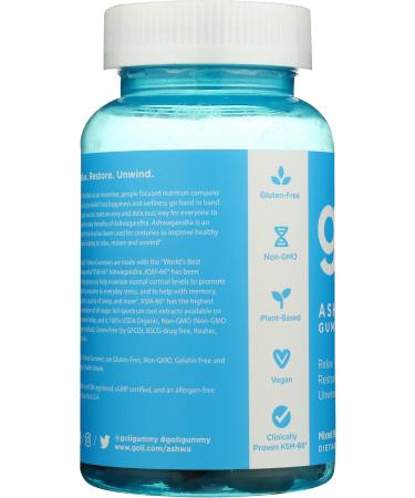 Goli Nutrition ASHWA Ashwagandha gummies 60 gummies - Buy Online on GoSupps.com