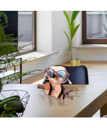 Funny Animal Glasses Holder - Wooden Cat Stand for Sunglasses | Home Office Desk Decoration & Gift - Buy Online on GoSupps.com