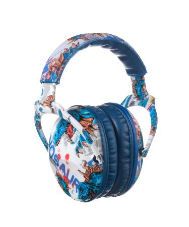 PROTEAR SNR 28 dB Ear Defenders for Kids- Noise Cancelling Ear Muffs Hearing Protectors for Children Toddler Baby Perfect for Concerts Study(Dinosaur) 15*13*10cm Dinosaur