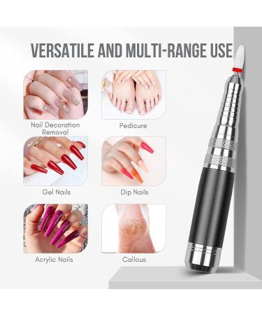 Saviland Professional 35000RPM Rechargeable Nail Drill Machine | Low-Noise Electric File for Acrylic Nails & Gel Polish Removal - Ceramic Bit Included | Perfect Gift for Women - Buy Online on GoSupps.com