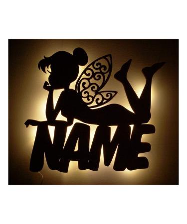 Fairy gifts led decoration lamps night light fairy protection angel with names as birth gift-e lighting communion baptism birthday for children babies girls women