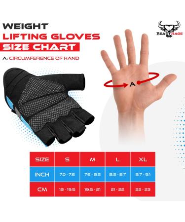Beast Rage Weightlifting Gloves for Men & Women - Best CrossFit & Gym Gloves with Silicone Padded Palm for Ultimate Protection - Buy Online on GoSupps.com