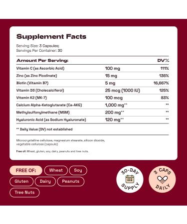 Cata-Kor NAD+ Supplement & Ca-AKG Complex - Liposomal NAD+ Supplement with Resveratrol (60 Capsules) & Ca-AKG MSM Hyaluronic Acid & Biotin Beauty Complex (90 Capsules) Third-Party Tested - Buy Online on GoSupps.com