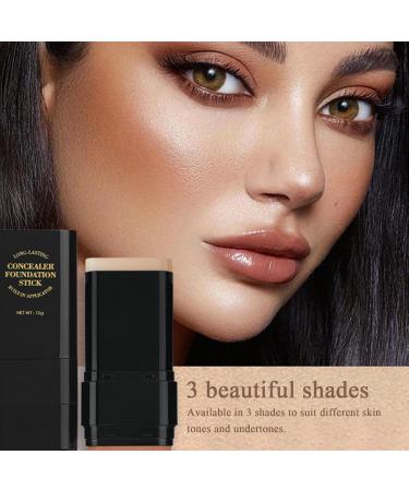  G n rique Full Coverage Foundation Stick - Pan Stik Foundation | Lubrins Concealer and Contour Stick | 15g Moisturizing Foundation for Women | Dual-Headed Concealer Cream Visa - Buy Online on GoSupps.com