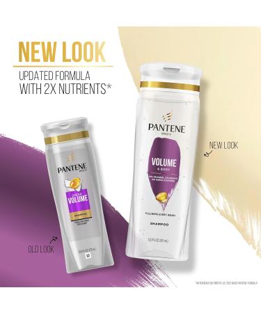 Pantene PRO-V Volume & Body Shampoo 12oz - Boost Fullness & Shine | Shop Now for International Shipping - Buy Online on GoSupps.com