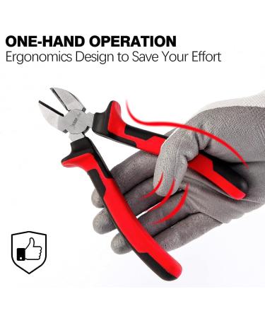 Sharp-Tec Diagonal Cutting Pliers 160mm Precision Wire Cutters with Anti-Slip Handle 6-inch Professional Wire Cutters Nippers 2 Pack Diagonal Pliers 160MM(2 Pcs) - Buy Online on GoSupps.com