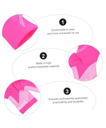 FRCOLOR 3 Pairs Ankle Support Braces - Sprain Proof Sports Ankle Socks & Protectors - XL Pink - International Shipping Available - Buy Online on GoSupps.com