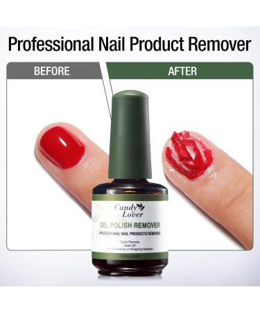 Candy Lover Gel Nail Polish Remover Kit - 2 Pack Professional Gel Polish Remover for Nails with Cuticle Pusher & Cuticle Oil and Nail File Gel Remover for Nails in 3-5 Minutes Doesn't Hurt Nails 2pcs Gel Nail Polish Remover - Buy Online on GoSupps.com