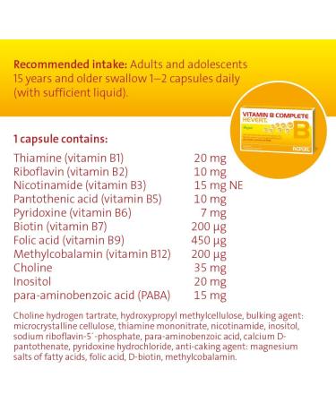 Vitamin B Complete Hevert - 60 Capsules | Advanced Energy Boost & Immune Support | Shop Internationally - Buy Online on GoSupps.com