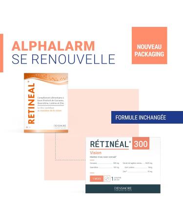 Densmore - Retineal - Vision Food Supplement - Helps maintain normal vision - Zinc Turmeric Quercetin Lutein - 30 tablets - 1 month course - Made in Europe - Buy Online on GoSupps.com