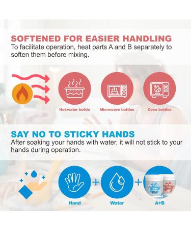 OAIEGSD Epoxy Sculpt Clay for Sculpting A & B - White - 8 Oz. - Buy Online on GoSupps.com