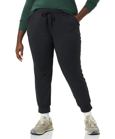 Amazon Essentials Women's Brushed Tech Stretch Jogger Pant - Small Black (Plus Size Available) - Buy Online on GoSupps.com