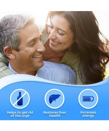 Alcohol Cravings Reducer - Liver Detox & Support Supplements with Milk Thistle, Dandelion Root & Kudzu - 8 Packs x 10 Count - Buy Online on GoSupps.com