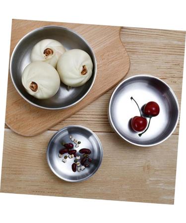 OUNONA 3pcs 304 Round Condiments Ramekins Appetizer Plates Soy Dipping Dish Sauce Containers Seasoning Bowl Stainless Steel Dishes Dipping Sauce Bowls Korean Food South Korea re-usable Size 2x3pcs As Shownx3pcs - Buy Online on GoSupps.com