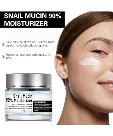 Snail Mucin 92% Moisturizer Gel Cream - Hydrating All In One Face Cream for All Skin Types - 1pc - Buy Online on GoSupps.com