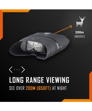 Nightfox Corsac 2 1080p HD Digital Infrared Night Vision Goggles | Records 1080p HD Footage  32GB Memory | 200yd+ Range | Dual Lens Extra-Large Viewing Screen | NVG Night Vision Binoculars with Camera - Buy Online on GoSupps.com