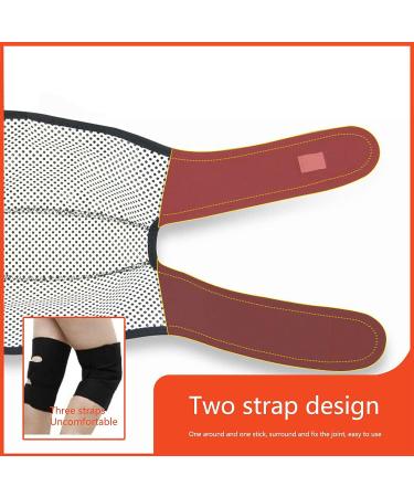 Haozzaw Self Heating Knee Pad 2 Pcs - Magnetic Heat Knee Brace for Pain Relief | Arthritis Meniscus Support for Joint Pain - Black - Buy Online on GoSupps.com