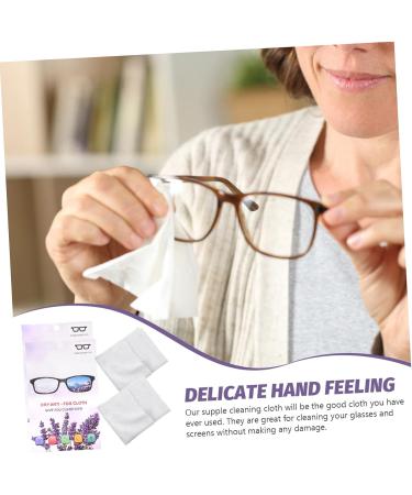 NOLITOY 8-Pcs Glasses Wipes | Reusable Eyeglass Cleaning Cloths & Lens Wipes | Fog-Free Screen Cleaners - 14.5x14cm - Buy Online on GoSupps.com