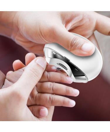 Automatic Electric Nail Clipper Electric Nail Trimmer with LED Light and 3 Speeds Electric Fingernail Cutter USB Rechargeable Electric Nail File with LCD Digital Display for Adult Seniors Baby White - Buy Online on GoSupps.com