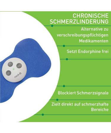 Wireless Rechargeable Mini Muscle Stimulator - Med-Fit for Back Sciatica Neck Knee Arthritis & Muscle Pain Relief - International Shipping Available - Buy Online on GoSupps.com
