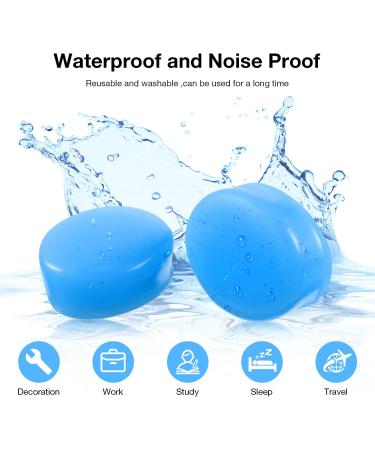 21 Pairs of Soft Silicone Earplugs for Sleeping & Swimming - Reusable Formable Noise Suppression with 32 dB NRR - Ideal for Snoring Concerts & Aircraft - Buy Online on GoSupps.com