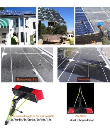 Window Cleaning Water-fed Pole 40ft 12m Extendable Telescopic Brush Squeegee Attachment with Backpack Window Professional Washer Kit (30cm Brush Head 8m Rod) Lucky Star - Buy Online on GoSupps.com