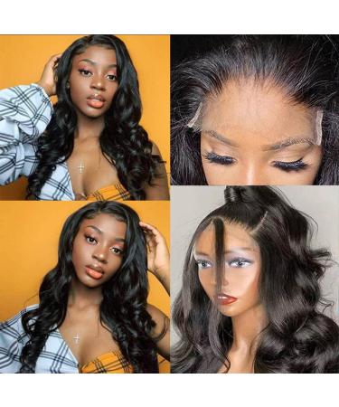 16 Inch Body Wave Lace Front Wig - 180% Density Human Hair for Black Women | Pre Plucked with Baby Hair - Buy Online on GoSupps.com