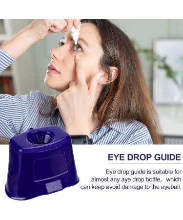 2 Pcs Blue Eye Drop Guide & Dispenser for Elderly | Portable & Reusable Eye Drop Assist Device for Eyedrop Bottles - Buy Online on GoSupps.com