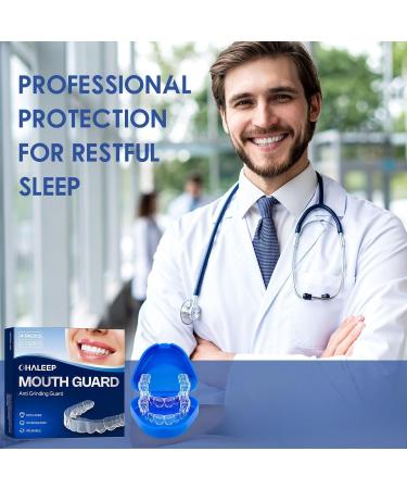 Anti Grinding Mouth Guard - Silicone Teeth Grinding Night Guard for Adults | Effective Sleep Protection | 1.8in*2.2in + 2in*2.6in - Buy Online on GoSupps.com