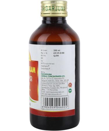 NAGARJUNA Brahmi Thailam -200 ML with Free Pachak Methi - Buy Online on GoSupps.com