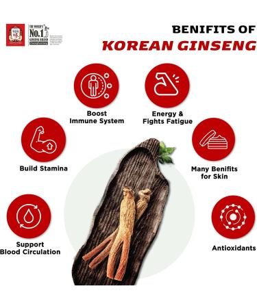 CheongKwanJang Korean Red Ginseng Extract Capsules Gold - Natural Energy & Immune Support for Men & Women - 100 Capsules - Buy Online on GoSupps.com