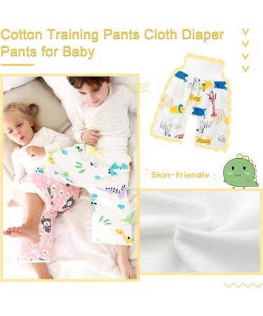 Baby Diaper Skirt 2 in 1 TPU Waterproof Reusable Nappy Shorts | Animal World High Waist | Boys Girls Cotton Training Pants - Buy Online on GoSupps.com