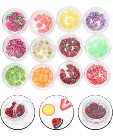 Healeved 2 Sets DIY Nail Fruit Nail Accessories Pottery Making Supply Home Use Decor Polymer Clay Fruit Slices Manicure Kit DIY Kits Slice Nail Art Puzzle Soft Pottery Charm Nail Flakes 3d - Buy Online on GoSupps.com