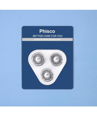 Phisco Waterproof Replacement Blades for Electric Electric Razors - Compatible with RMS8112 Set of 3 Quick-Charge Wet/Dry Use Silver - Buy Online on GoSupps.com