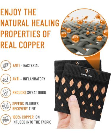Buy Copper Arch Support Relief for Plantar Fasciitis - Compression Bands for Flat/High/Fallen Arches - Unisex Foot Support - Buy Online on GoSupps.com