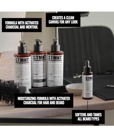 STMNT Grooming Goods Beard Oil 50ml - Silicone Free Moisturizing Formula with Natural Oils - Buy Online on GoSupps.com