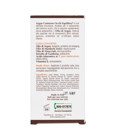 EQUILIBRA Facial Care - Argan Face & Eyes 15ml | Premium International Shipping - Buy Online on GoSupps.com