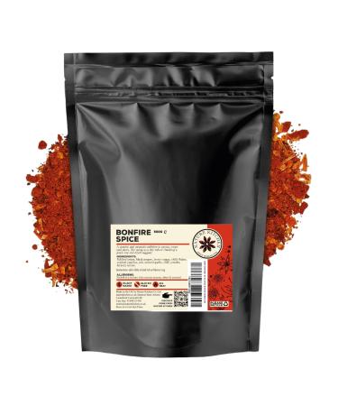 Nature Kitchen Bonfire Spice (Extra Hot) 500G Large Bag Of Seasoning Spices And Herbs. Gluten-Free and Vegan Everyday Cooking Blends For Marinades Sauces Frying Baking Or Grilling