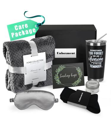 UNBOXMENT Care Package for Men Sick Friend Get Well Soon Gifts Basket for Man Feel Better After Surgery Recover Thinking of You Sending Hugs Box