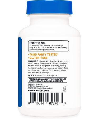 Nutricost Lycopene 50mg Softgels - 120 Count (Pack of 1) - Buy Online on GoSupps.com