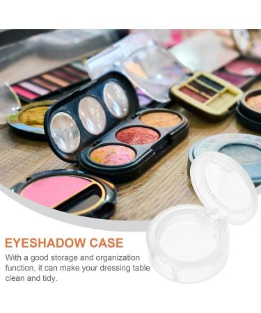 FOMIYES Plates 8pcs Empty Makeup Eyeshadow Box Round Eyeshadow Containers Case Refillable Travel Loose Powder Storage Box with Clear Window Lid for Women Girls White White 4x3.8cm - Buy Online on GoSupps.com