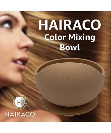 Hairaco Non-Slip Suction Hair Color Bowl - Custard Yellow - Buy Online on GoSupps.com