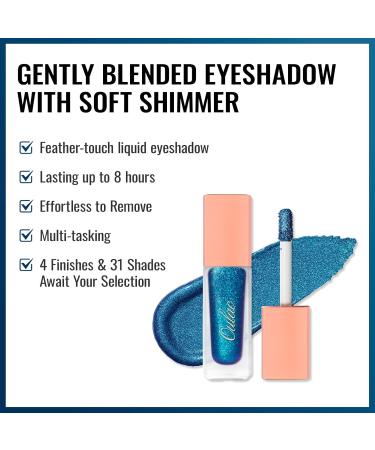 Oulac Liquid Glitter Eyeshadow - Metallic Blue Eyeshadow Sparkly Blue Eyeliner Liquid Shimmer Eyeshadow & Eyeliner Blendable Eye Make-up Crease Resistant Vegan 5.4g Ocean Treasure (10) - Buy Online on GoSupps.com