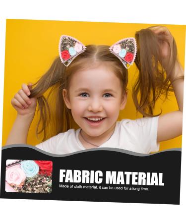 Toyvian 4 Pairs Girls Barrettes for Hair Girls Hair Barrette Animal Ears Barrette Kids Barrettes for Hair Cat Ears Hair Clips Cat Ears Hairpins Cloth Rabbit Ears Girl Child Accessories - Buy Online on GoSupps.com