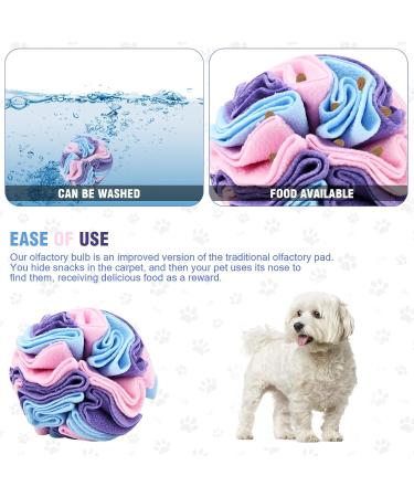Sniffed Ball for Dogs | Interactive Sniffing Toy | Intelligence & Stress Relief | Washable Feed Mat for Small to Medium Dogs - 15cm Colorful - Buy Online on GoSupps.com